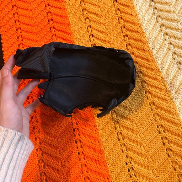 1950s Mad Men style black leaf fascinator hat! - Picture 12 of 13